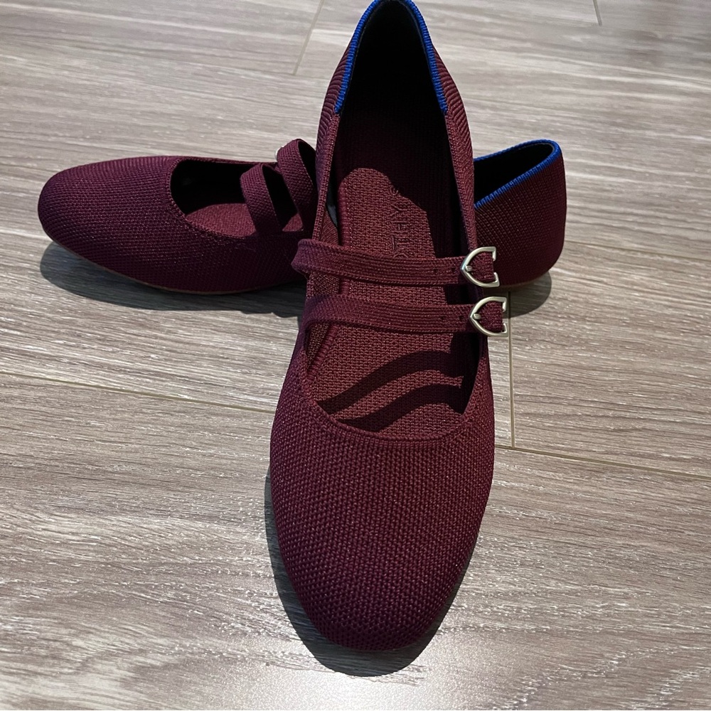 Stylish Burgundy Women's Shoes - Picture 3 of 5